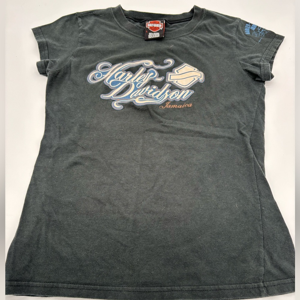 Harley Davidson Jamaica women’s short sleeve shirt‎ sz large